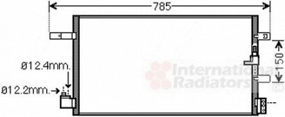 VAN WEZEL 03005360 -  Конденсатор, кондиционер